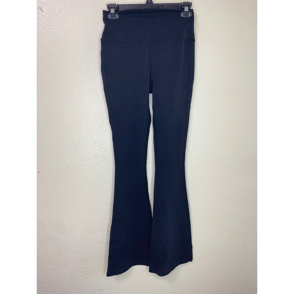 Splits59 Womens High Waist Flare Leggings Black Yoga Pants Size Medium